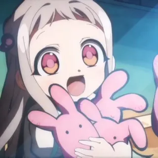 🥯 f2b3aa69 动漫女孩, 动漫, 卡通, 可爱, 粉色, 女孩, 角色 telegram sticker