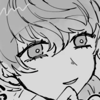 🙂 286f51eb Аниме, Манга, Мультфильм, Портрет, Искусство, Рисунок telegram sticker