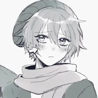 🥺 3af45e39 Аниме, Мультфильм, Милый, Мальчик, Иллюстрация, Наклейка telegram sticker