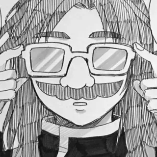 🥸 3dcfa5c5 очки, усы, маскировка, персонаж, иллюстрация, портрет telegram sticker