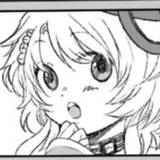 😮 4abd32f0 Аниме, Манга, Рисунок, Милый, Девушка, Иллюстрация telegram sticker