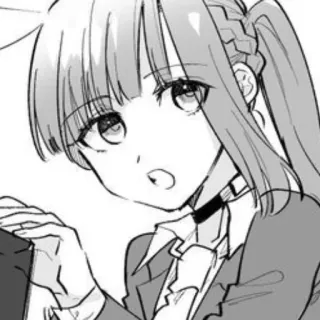 😮 52690283 Аниме девушка, Манга, Школьная форма, Милая, Портрет telegram sticker