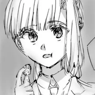 🍓 aafc81df Аниме, Манга, Эскиз, Девушка, Печенье telegram sticker