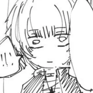 😳 df445f3f !!! Аниме, Манга, Эскиз, Мультфильм, Искусство, Рисунок telegram sticker