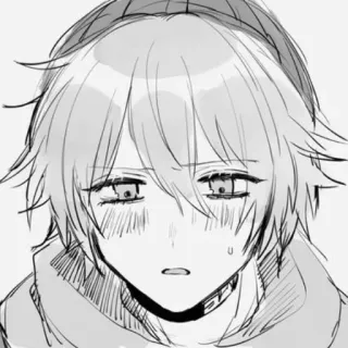 💗 f61e80d2 аниме, манга, грустный, плачущий, эмоциональный, портрет telegram sticker