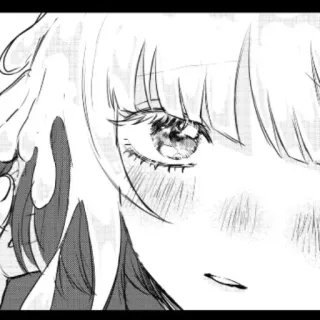 💗 fd408eda Аниме, Манга, Девушка, Крупный план, Лицо, Глаз telegram sticker