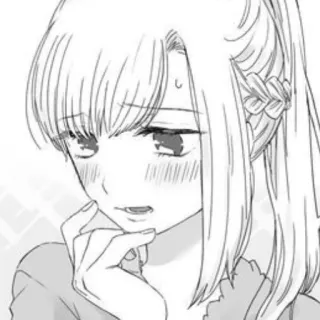 💗 ff87f2be Аниме девушка, Манга, Портрет, Мультфильм, Женщина, Краснеющая telegram sticker