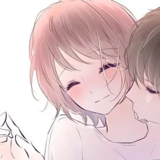 🍁 4adeb18e Anime, Romance, Pareja, Amor, Cariño, Manga, Lindo whatsapp sticker