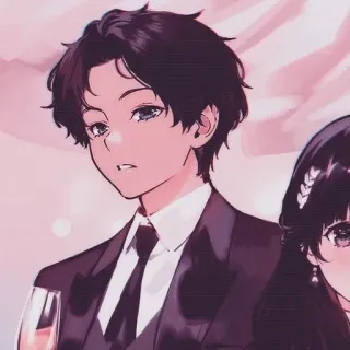 🍁 8952835d Anime, Pareja, Ropa formal, Retrato, Romance whatsapp sticker