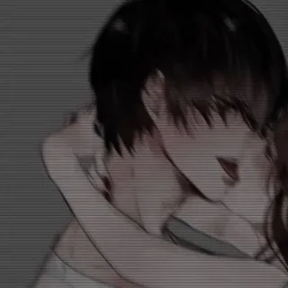 🍁 9f127794 Anime, Pareja, Abrazo, Romance, Relación, Afecto whatsapp sticker