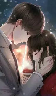 🍁 a8a9484b pareja, romántico, afecto, amor, abrazo whatsapp sticker