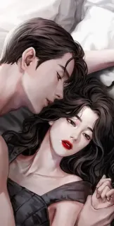 🍁 f2c7df46 pareja, romance, amor, cama, intimidad whatsapp sticker