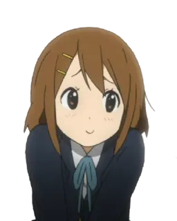 😅 b8b78240 Yui Hirasawa K-On! Anime, Dessin animé, Fille, Mignon, Yui Hirasawa, K-On ! telegram sticker