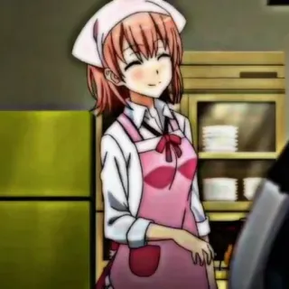 🖇 99c206fc anime, girl, maid, apron, cute, character telegram sticker