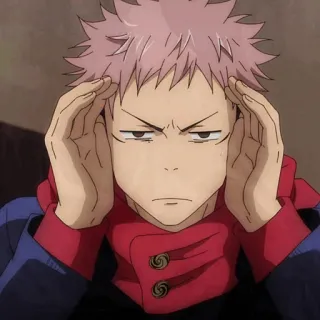 🍷 34a1130a Yuji Itadori Jujutsu Kaisen anime, Yuji Itadori, Jujutsu Kaisen, manga, sorcerer telegram sticker