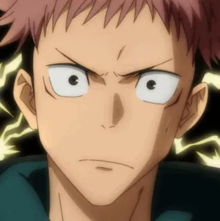🎱 02c053e9 Yuji Itadori Jujutsu Kaisen Anime, Manga, Sorcier, Maudit, Énergie whatsapp sticker