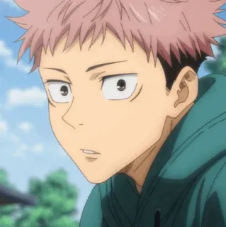 🎱 3ba80d62 Yuji Itadori Jujutsu Kaisen Anime, Manga, Personnage, Cheveux Roses, Garçon whatsapp sticker