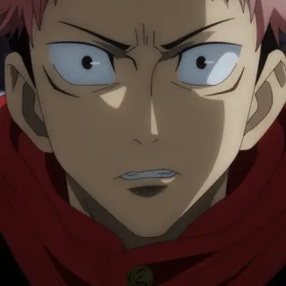 🎱 ab2ad211 Yuji Itadori Jujutsu Kaisen Animé, Manga, Sérieux, Personnage, Yeux whatsapp sticker
