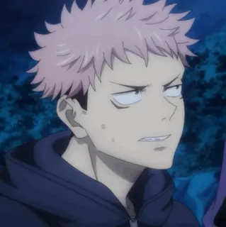 🎱 d52fd323 Yuji Itadori Jujutsu Kaisen Anime, Manga, Sorcière, Énergie maudite, Shonen whatsapp sticker