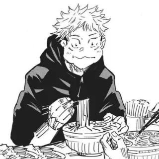 🍜 da980b4d Yuji Itadori Jujutsu Kaisen Anime, Manga, Personaggio, Mangiare, Noodles, Jujutsu Kaisen, Yuji Itadori telegram sticker