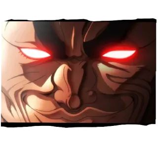 😏 134cf15a Anime, Kampfsport, Kampf, Wütend, Rote Augen telegram sticker