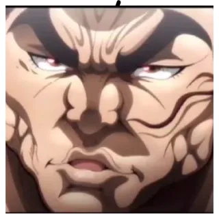 😒 e50ca7f6 Yujiro Hanma Baki Anime, Kämpfer, Stark, Muskulös, Baki telegram sticker