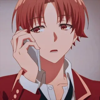 😒 54d2224c Anime, Cartoon, Man, Telefoontje telegram sticker