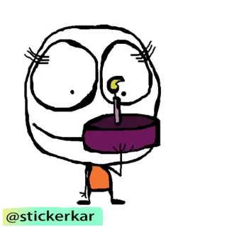 🎂 2f39604e @stickerkar dibujos animados, pegatina, pastel, vela, cumpleaños whatsapp sticker