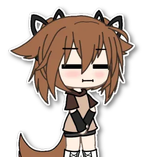 😐 0fd48b7a Gacha Life, 动漫, 卡通, 角色 telegram sticker