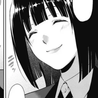 🃏 098f0691 anime, girl, manga, smiling, happy, cute, black hair telegram sticker