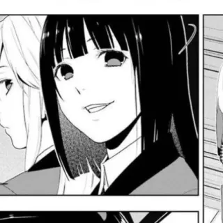 🃏 1f8745df anime, manga, girl, smiling, black hair telegram sticker