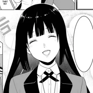 🃏 9d8d81bc THAT SO anime, manga, cartoon, japanese animation, kakegurui telegram sticker