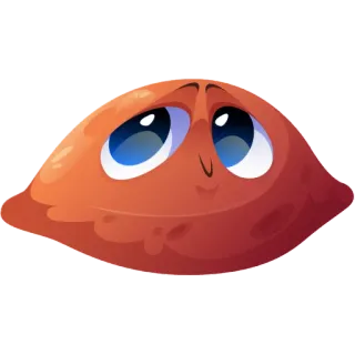 😏 0ca64f12 Kreskówka, Urocze, Oczy, Postać telegram sticker