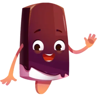 👋 9e7fa852 lody, lizak, deser, jedzenie, kreskówka, uroczy, słodki telegram sticker