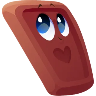 💗 c2dd90c2 kreskówka, serce, czekolada, słodki, postać telegram sticker