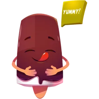 😋 cbbb61c3 YUMMY! lody, deser, słodki, kreskówka, pyszne, jedzenie, przysmak telegram sticker