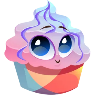 💓 cfdc8916 Babeczka, Słodki, Słodkie, Deser, Kawaii, Jedzenie telegram sticker