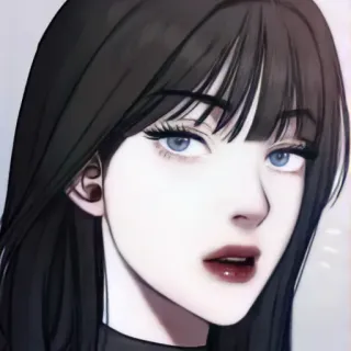 🧭 16b77a17 gadis anime, ilustrasi, seni digital, wanita, potret, kartun whatsapp sticker