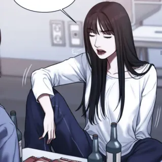 📎 87cd1b74 wanita, alkohol, minum, kartun, dewasa, duduk whatsapp sticker