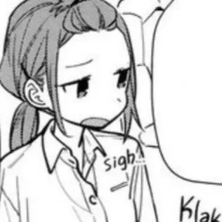 🪶 e732275f sigh... マンガ, アニメ, ため息, 表情, 女の子, 漫画 telegram sticker