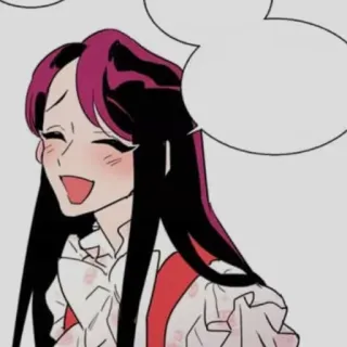 😆 5434a35e 漫画, 女の子, 笑顔, 幸せ, 女性, アニメ telegram sticker