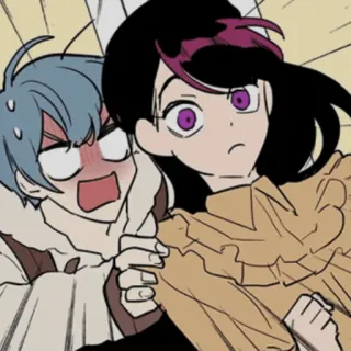 ☹️ a94780f2 漫画, アニメ, 感情, キャラクター, アートワーク, イラスト telegram sticker