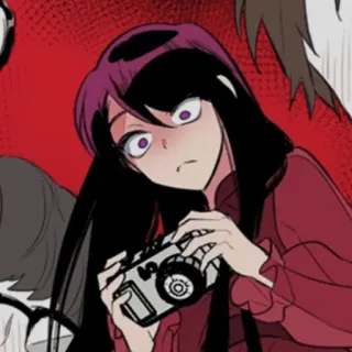 ℒ ִֶָ 🖤⊹ チェ百合₊˚⊹🕷°₊🕸꒷꒦ telegram stickers