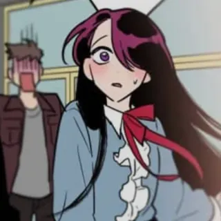 😯 d4dc4393 アニメ, 漫画, 照れ, びっくり, キャラクター telegram sticker