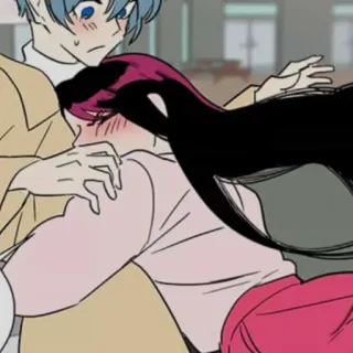 🥺 f14b1e6e 漫画, カップル, ハグ, 恋愛, アニメ telegram sticker