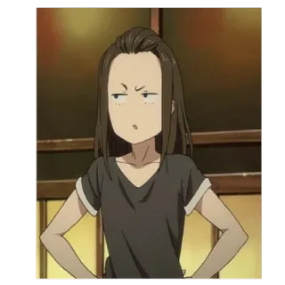 😒 1fda235d anime, girl, character, cartoon whatsapp sticker