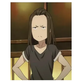 😠 37b8c2fa anime, character, irritated, girl, cartoon whatsapp sticker