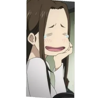 😍 51872ead anime, sad, crying, girl, emotional, tears whatsapp sticker