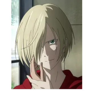 😏 72a1ba29 Yuri Plisetsky Yuri on Ice anime, character, ice skating, blond hair, Yuri on Ice, Yuri Plisetsky whatsapp sticker