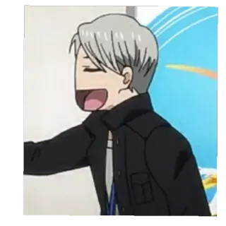 😐 73e8aa9a Yuri Plisetsky Yuri!!! on Ice anime, yuri on ice, yuri plisetsky, sticker whatsapp sticker